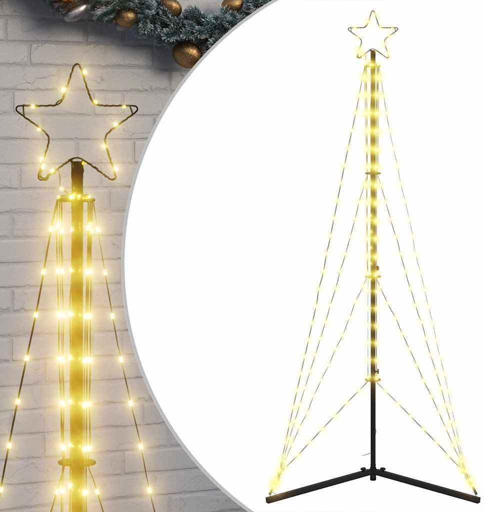 vidaXL LED Weihnachtsbaum 363 LEDs Warmweiß 182 cm