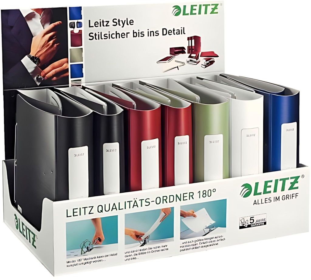 LEITZ Ordner Active Style 180 Grad 15er Display