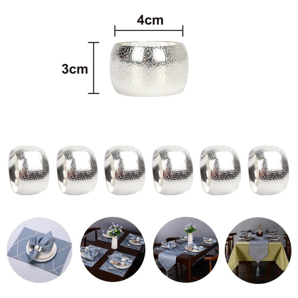 24 Serviettenringe, ideal für Weihnachten, Hochzeiten, Produktbild 2