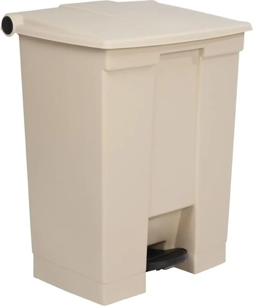 Poubelle à pédale Rubbermaid 68 L beige - Stop aux odeurs et chocs