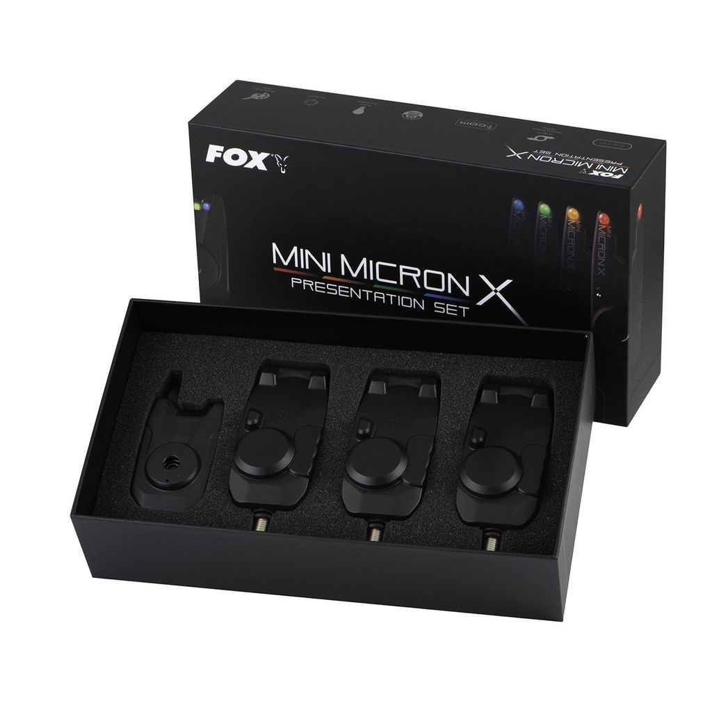 Fox Mini Micron X + Hardcases 3+1 - Bissanzeiger Set Produktbild 
