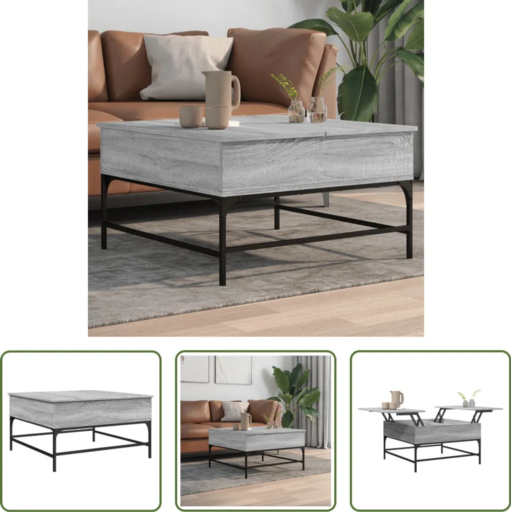 Tavolino Quadrato 80x80 Grigio Sonoma: Top Prezzo e Qualità Living