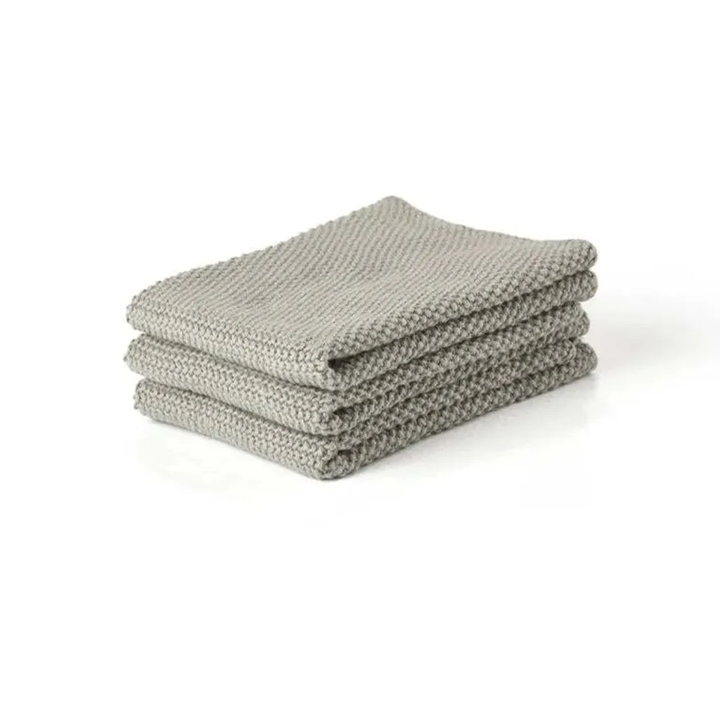 Strofinacci Eco Zone Denmark 100% Cotone 27x27 cm Mud - 3 Pack