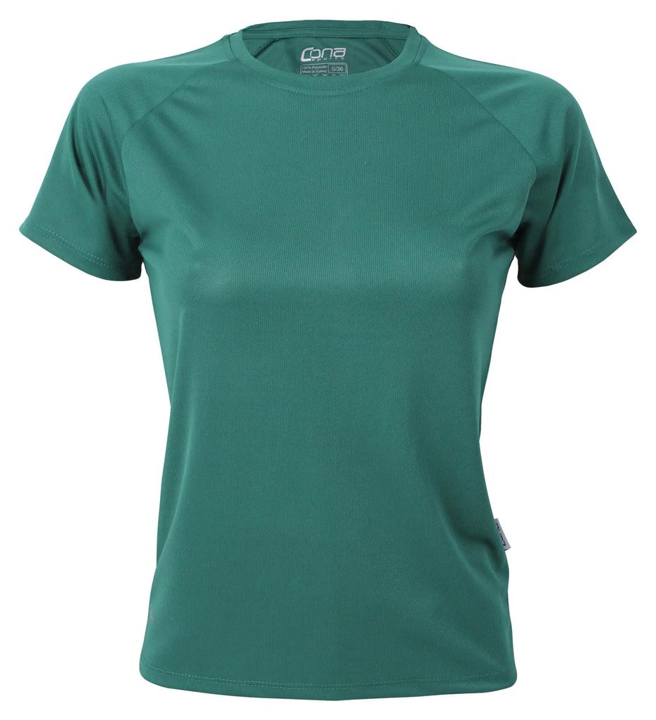 Cona Sports - "Rainbow Tech" T-Shirt für Damen LT3460 (M) (Flaschengrün)