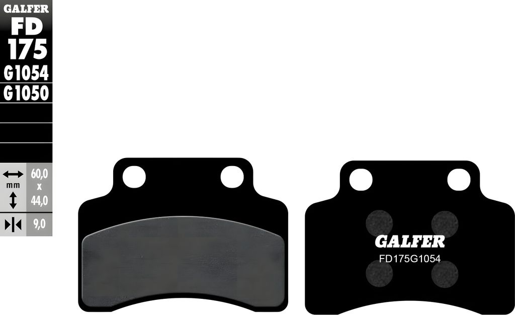 Bremsbeläge Set Galfer FD175G1054 & MF002G2165 vorne & hinten für Kymco Heroism 125 ccm