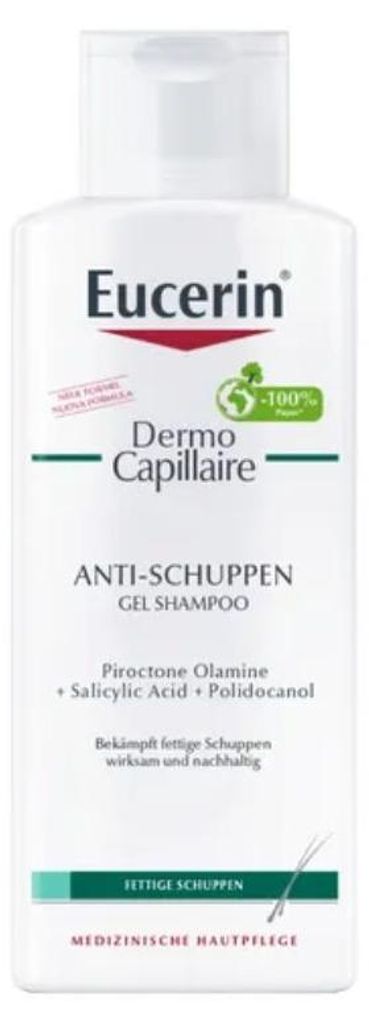 Eucerin Dermo Capillaire Anti-Schuppen Gel Shampoo, 250 ml Produktbild 