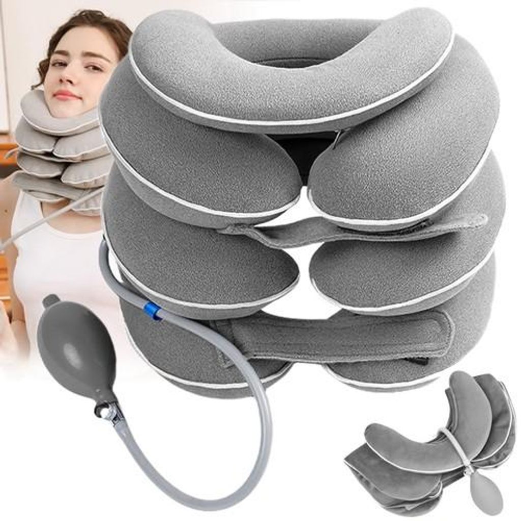 Nackenbandage Nackenstütze Nackendehner Hals Aufblasbar Produktbild 