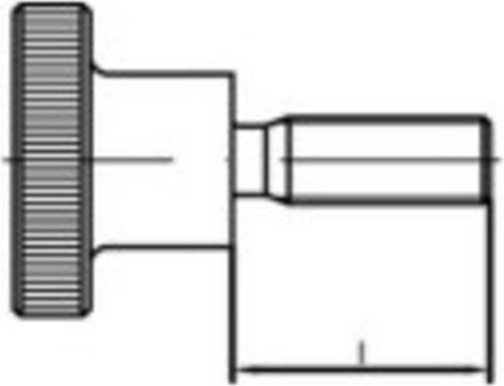 TOOLCRAFT 107477 Rändelschrauben M3 5 mm DIN 464 Stahl 50 St.