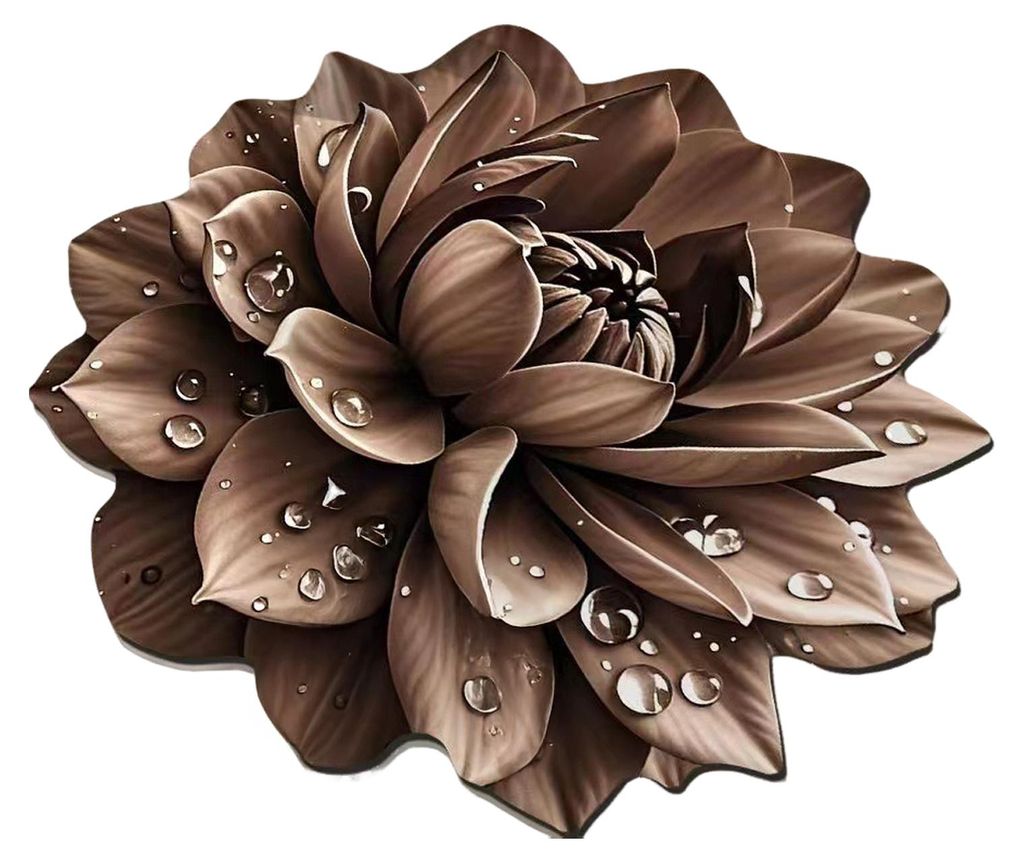 Kieselgur-Fußmatte mit realistischem 3D-Blumenmuster, rutschfest, saugfähig, schnelltrocknend, weicher Teppich B