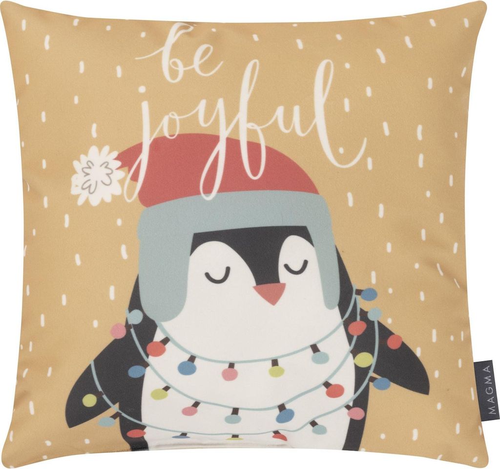 MAGMA Heimtex - Kissen MERRY KIDS - Pinguin - 40 x 40 cm