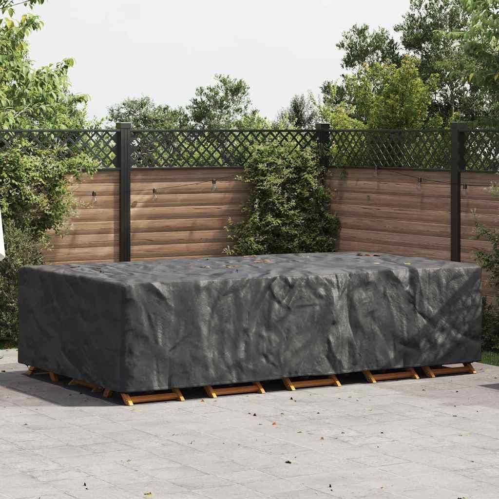"2025"Cloris Gartenmöbelabdeckung Schwarz 305 x 190 x 85 cm 210D,Gartenmöbel-Schutzhüllen27251