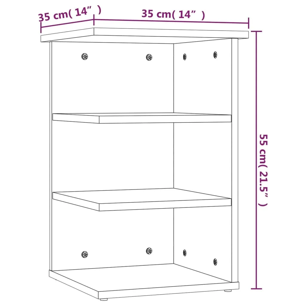 Comodino Salvaspazio SYFAX Rovere Marrone 35x55cm Legno Multistrato - 8