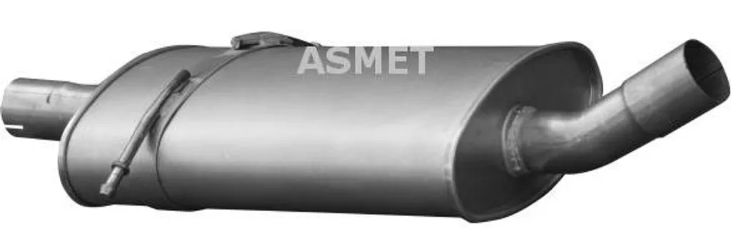 Pot d'échappement central ASMET 1061 compatible Mercedes Classe A W169
