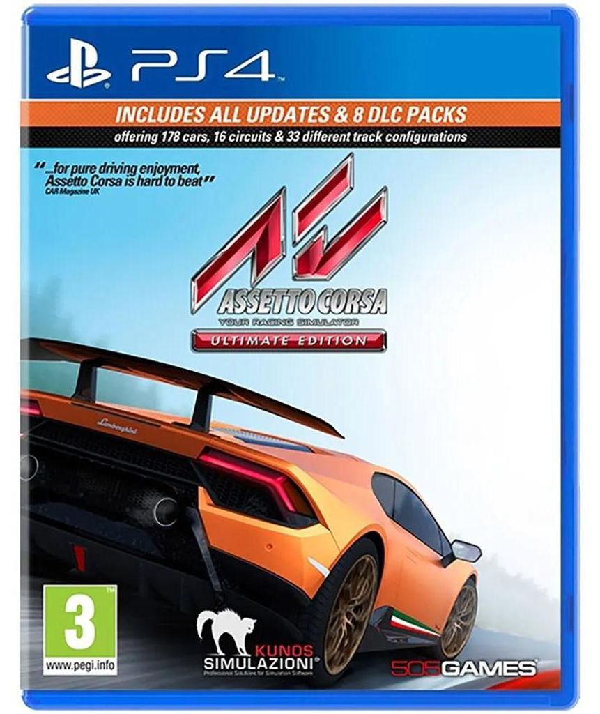 505 Games Assetto Corsa - Ultimate Edition, PlayStation 4, Produktbild 
