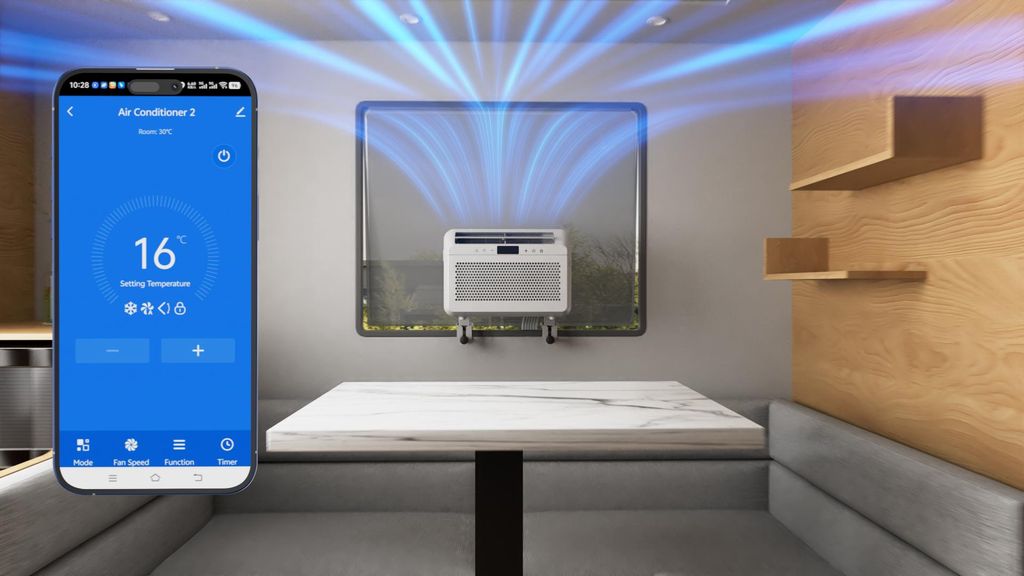 Mobiles Caravan Klimagerät mit WiFi 5.000BTU Klimaanlage Produktbild 