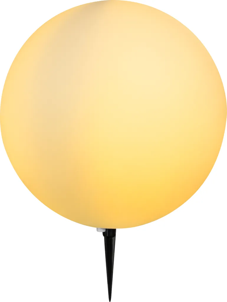 Applique extérieure boule blanche Globo en plastique avec douille E27