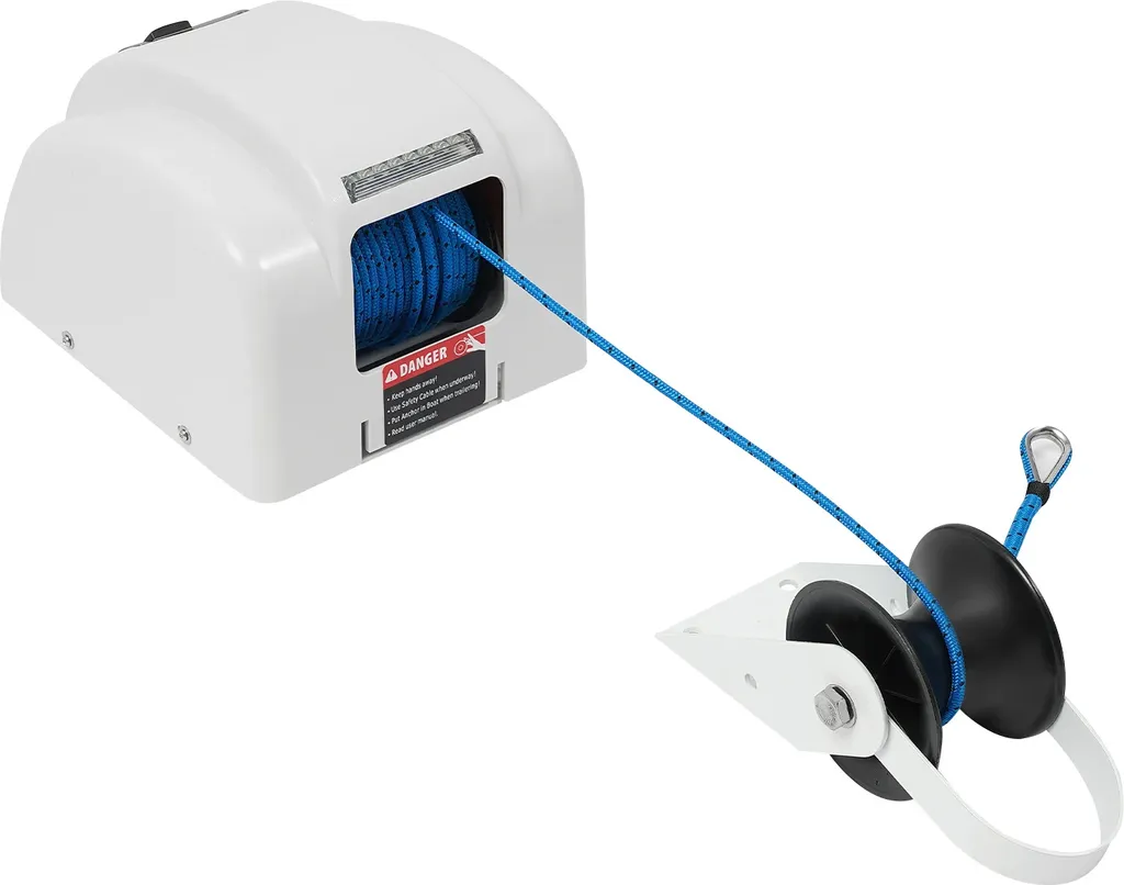 Treuil de mouillage électrique 12V 45LB câble 30m pour ancre bateau