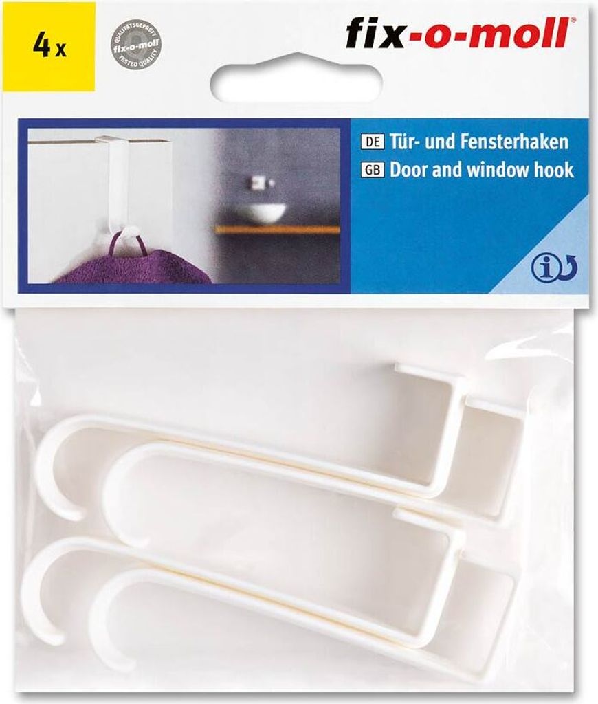 Türhaken und Fensterhaken Kunststoff fix-o-moll Produktbild 1