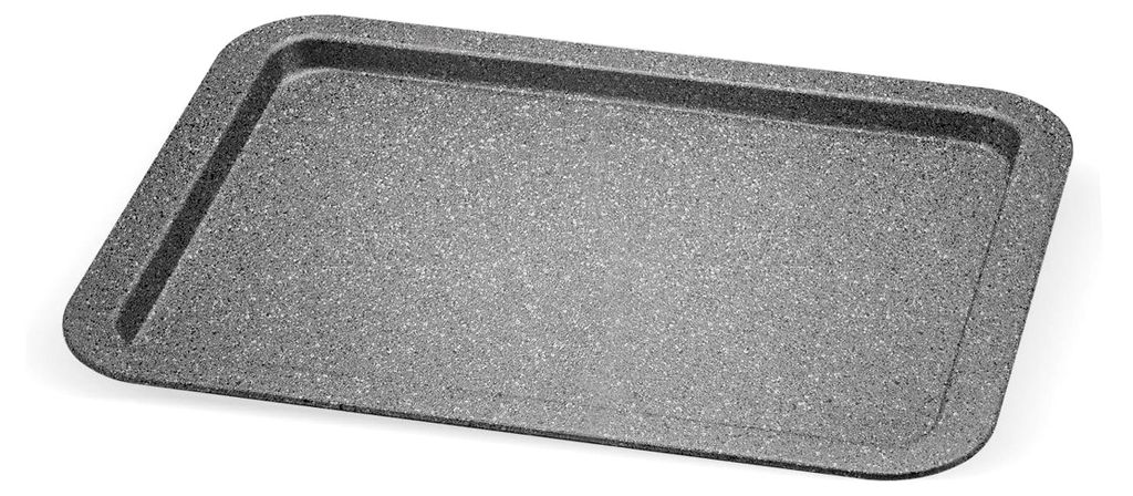 Madame Petravera Backblech antihaft eckig, Aluminium, Grau, 38 x 27 x 2 cm