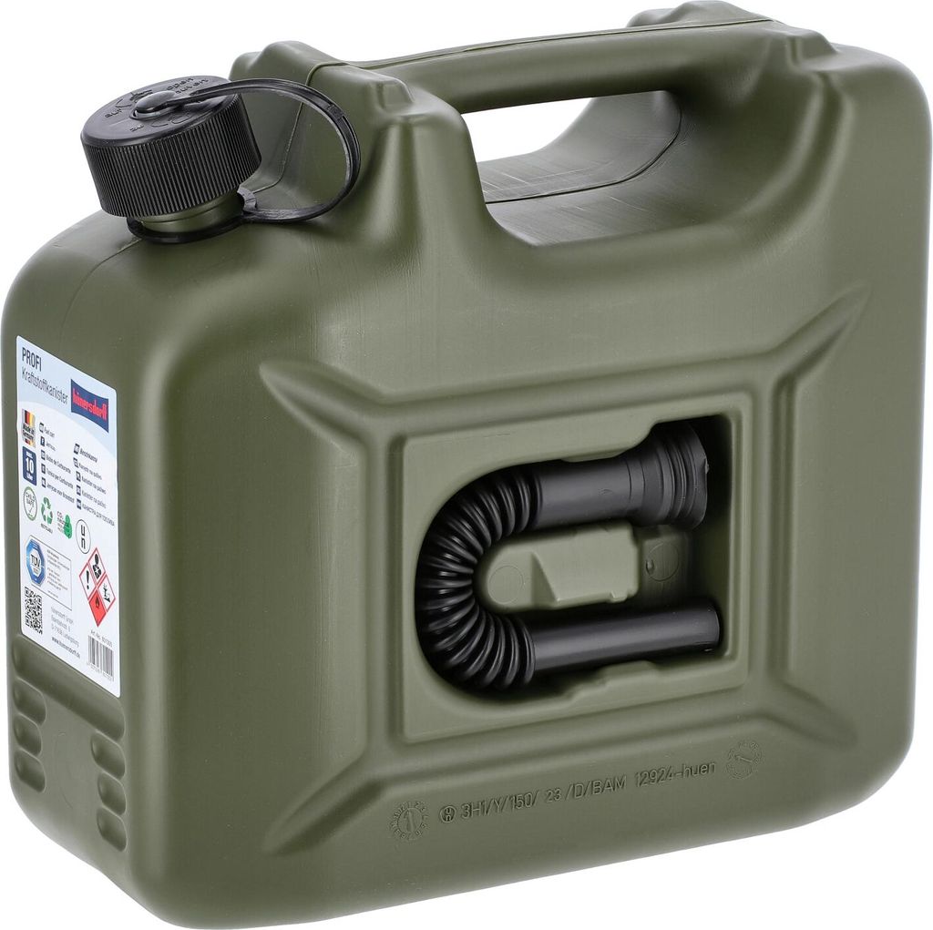 Fuel Canister Professional 10 L, vert olive, HD-PE, Image du produit 
