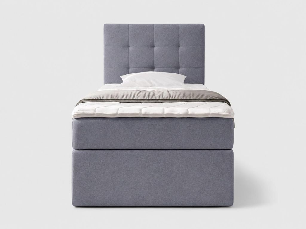 NORDELO Boxspringbett INCANTO 90x200 cm NEW VELO Velvet Produktbild 