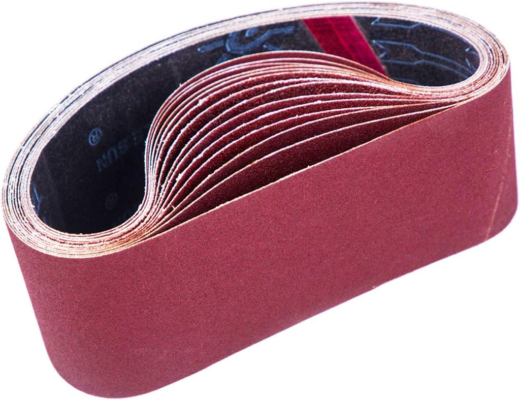 5x Bandschleifpapier 100 x 915 mm Körnung 80/120/150/240/400