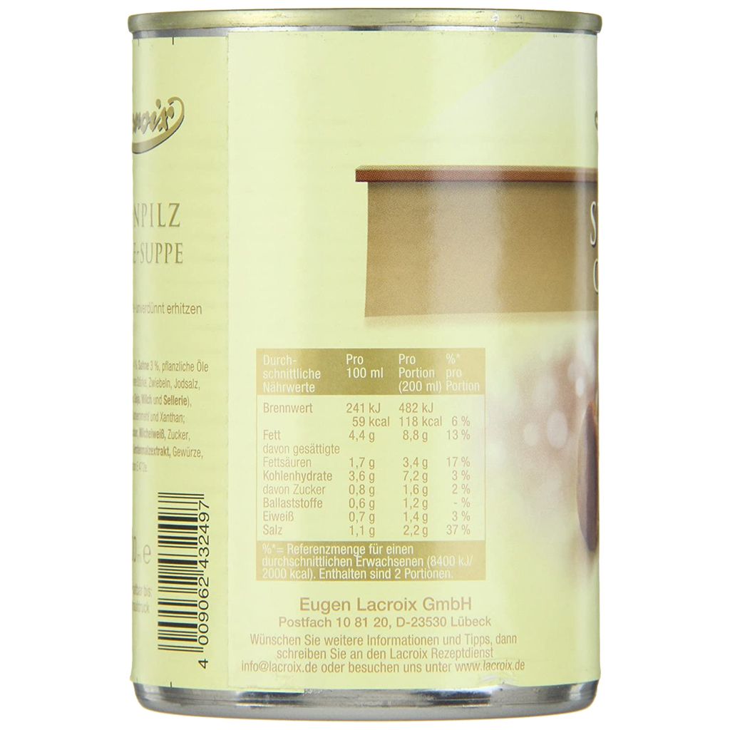 Lacroix Steinpilz Creme Suppe aromatisch lecker cremig Produktbild 4