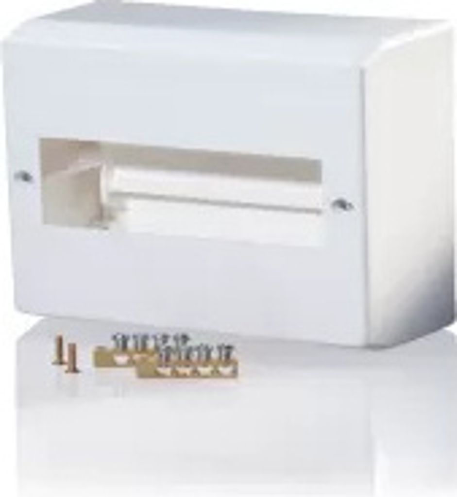 f-tronic AP Automatenk. KV06K, 6 Mod., ws, PE/N-Klemme, 160x140x65mm 7260015