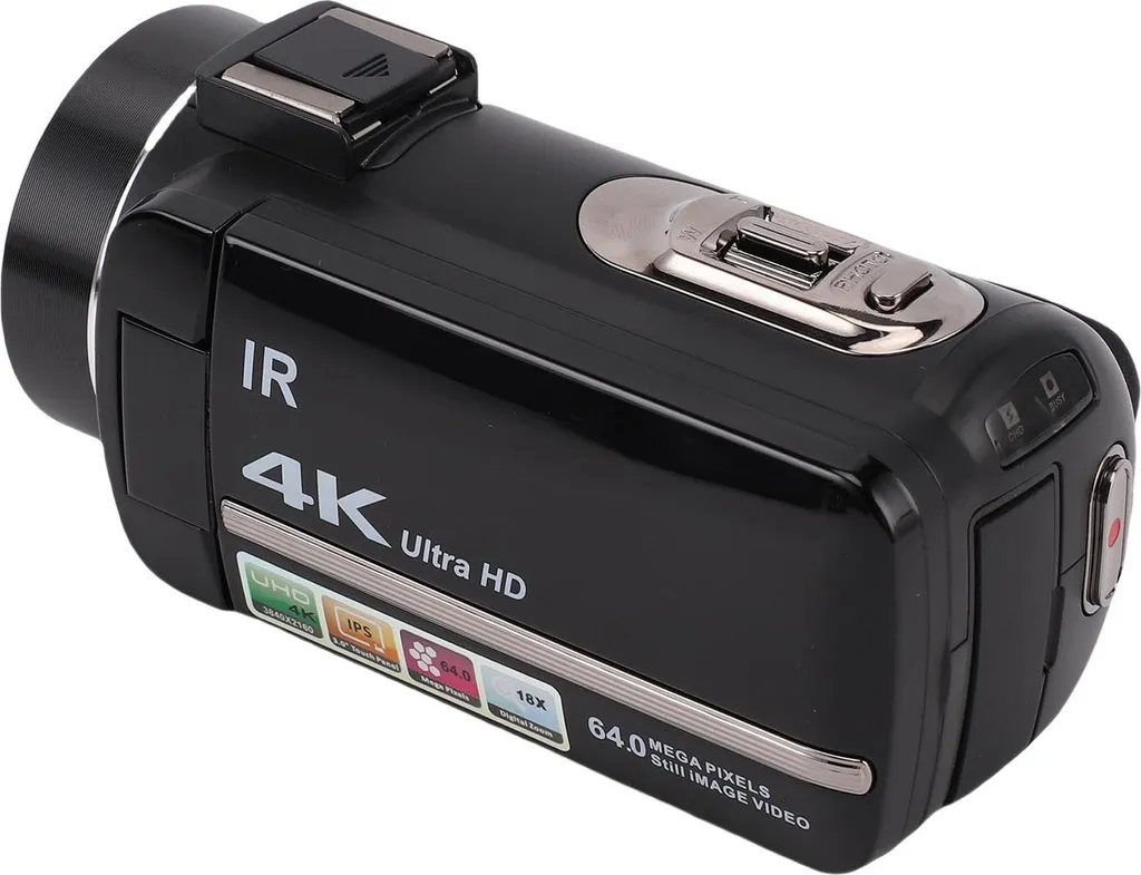 Caméscope 4K 64MP Ultra HD avec Écran Tactile et Pack Double Batterie - 4