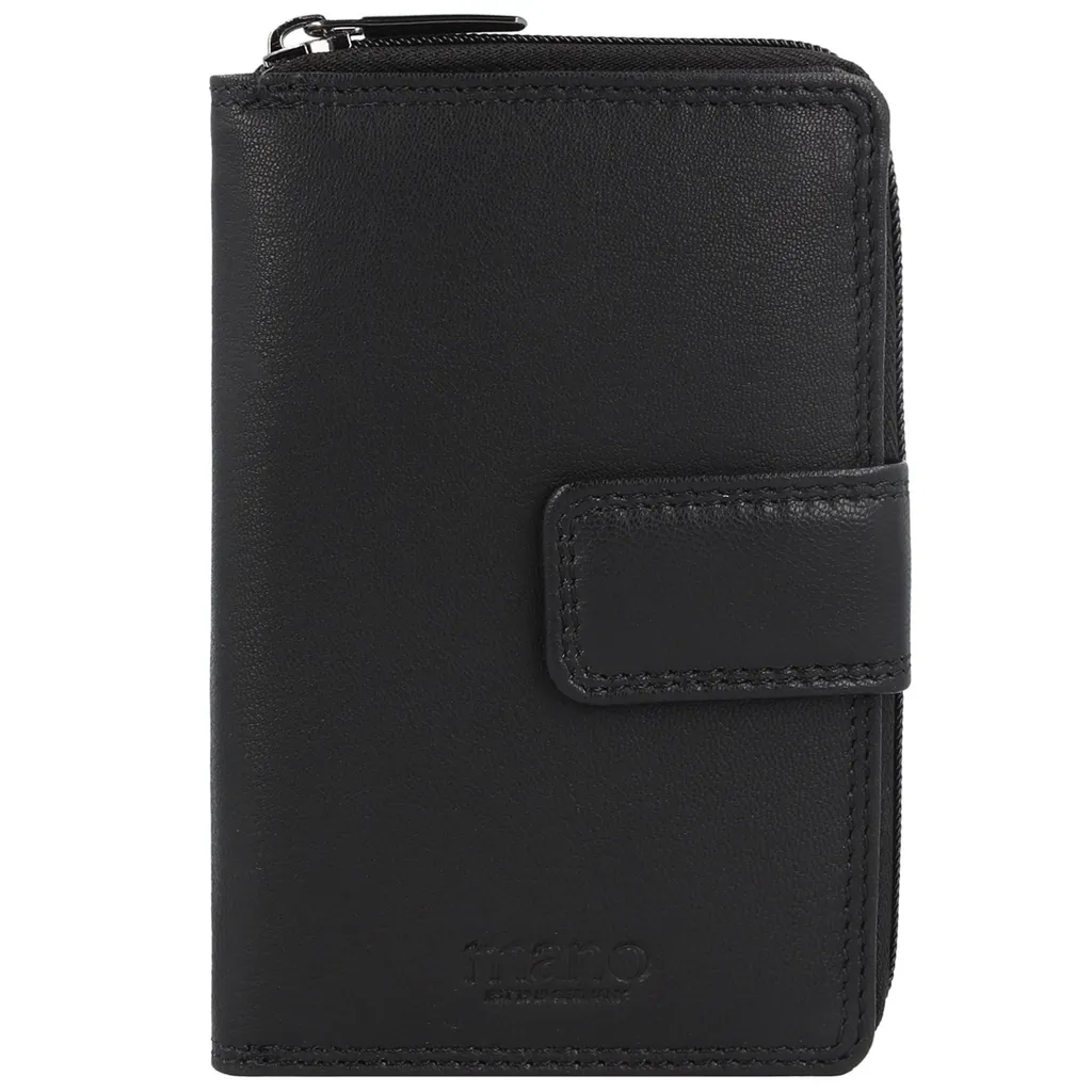 Portafoglio Nero Mano Giulia - Vera Pelle Donna con Zip e 10 Slot - 7