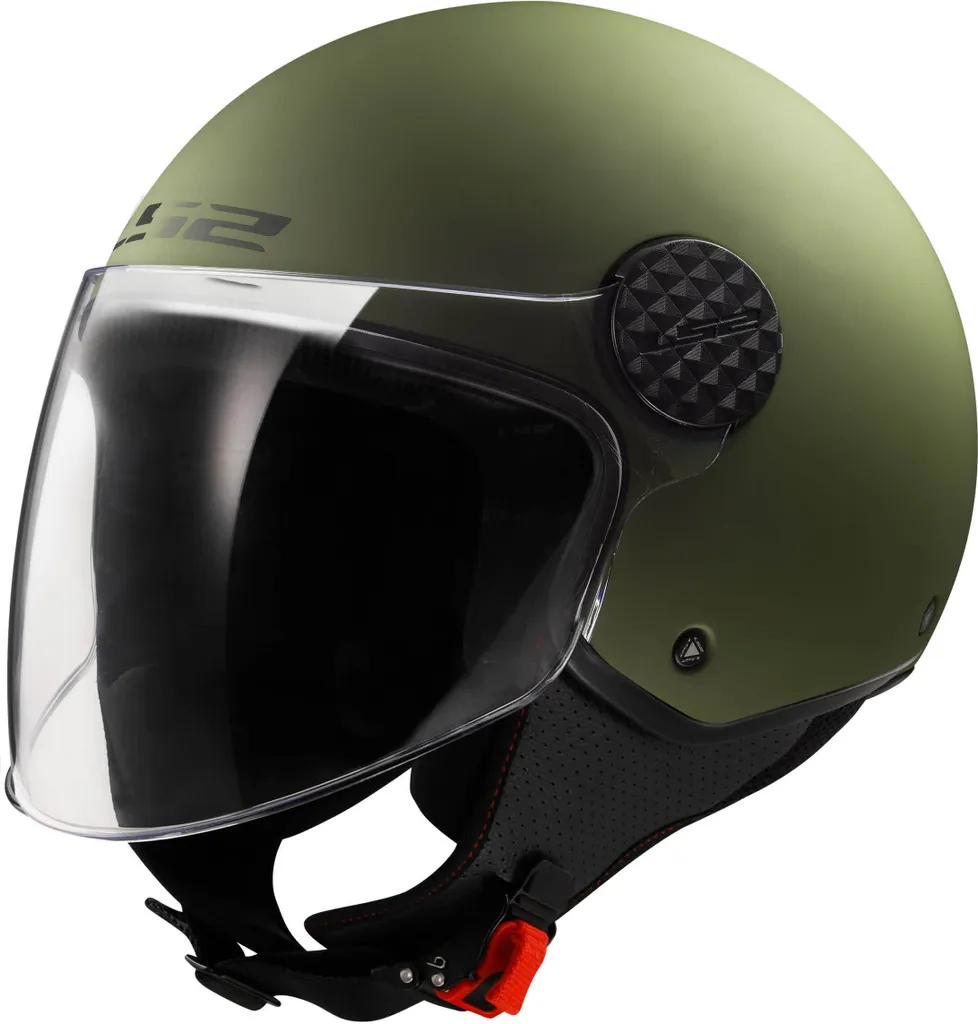 Casque Jet Moto LS2 Sphere II Vert Mat - Taille XXL pour Adulte Homme