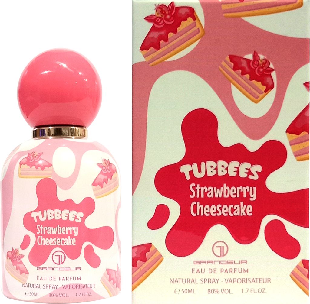 A perfume bottle and its packaging are displayed side-by-side against a white background.