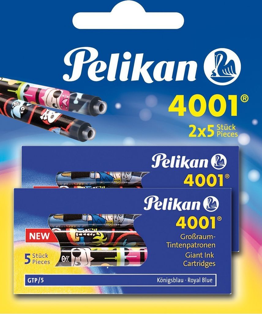 Pelikan Großraum Tintenpatronen GTP/F/5 2/B königsblau (10 Patronen)