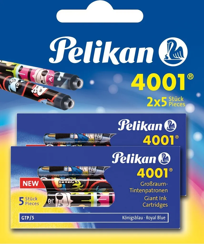 Pelikan cartucce d'inchiostro a grande capacità GTP/F/5-2/B, blu reale