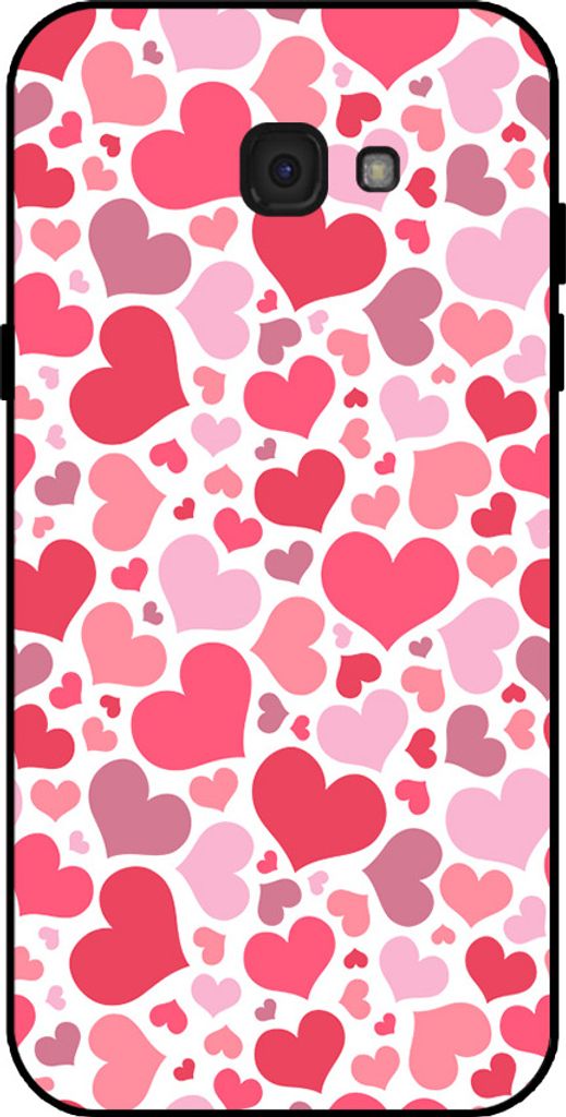 Smartphonica Telefon Fall geeignet für Samsung Galaxy A7 2017 mit Herzen drucken - Herzen Design TPU Backcover Fall - Kinder Fall mit Herzen Design