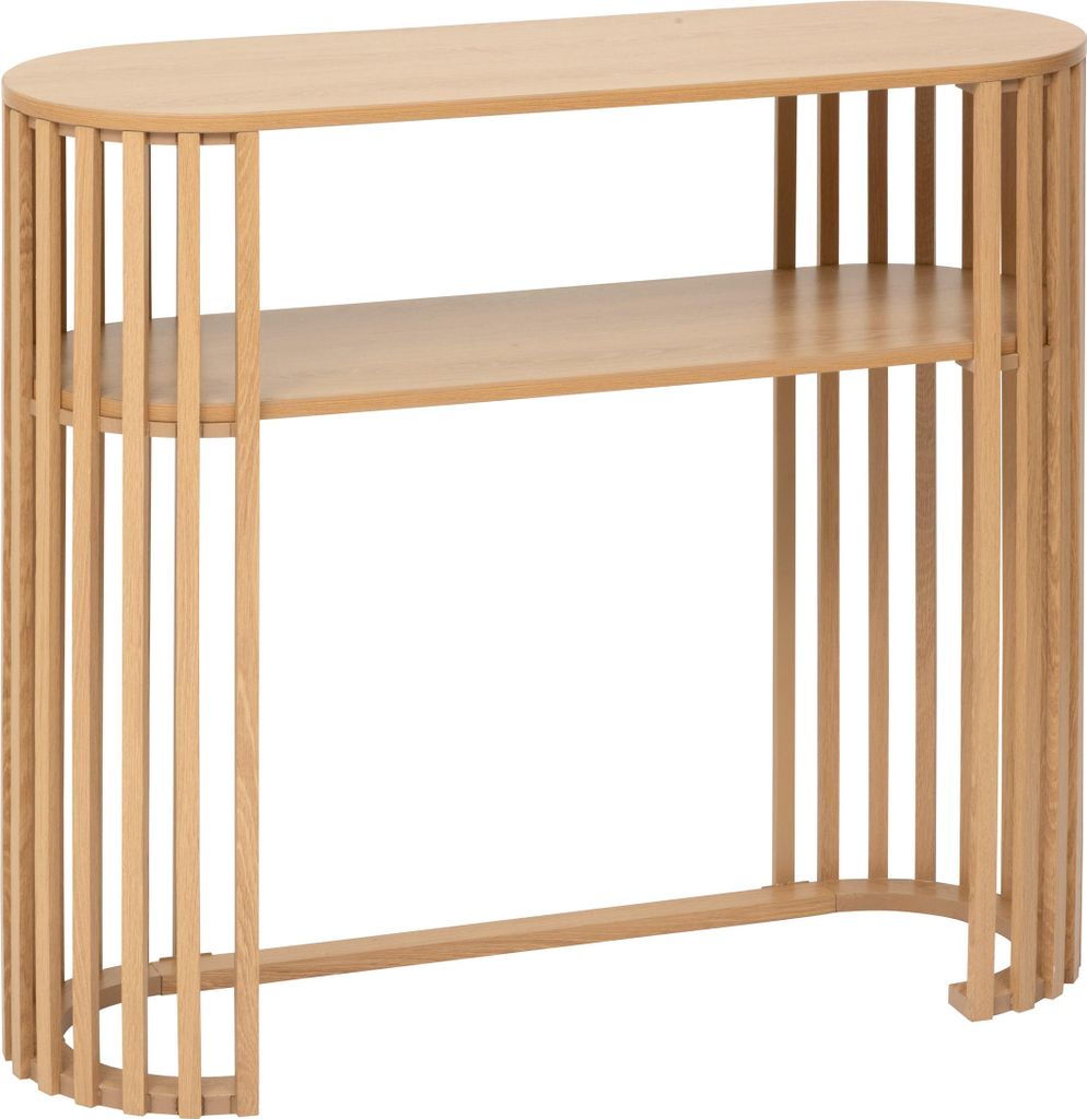 Konsola z półką, lamele, SLAT, 100 cm Zdjęcie produktu 