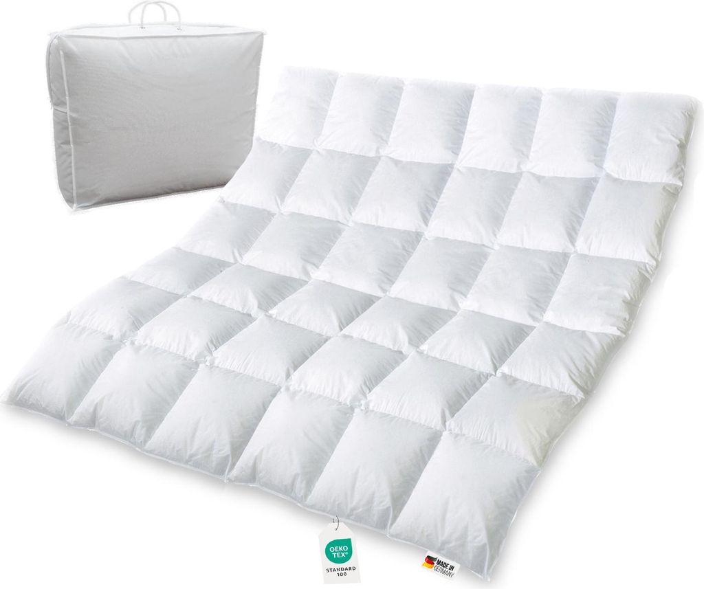 Extra warme 100% sibirische Daunen Bettdecke Daunendecke Produktbild 