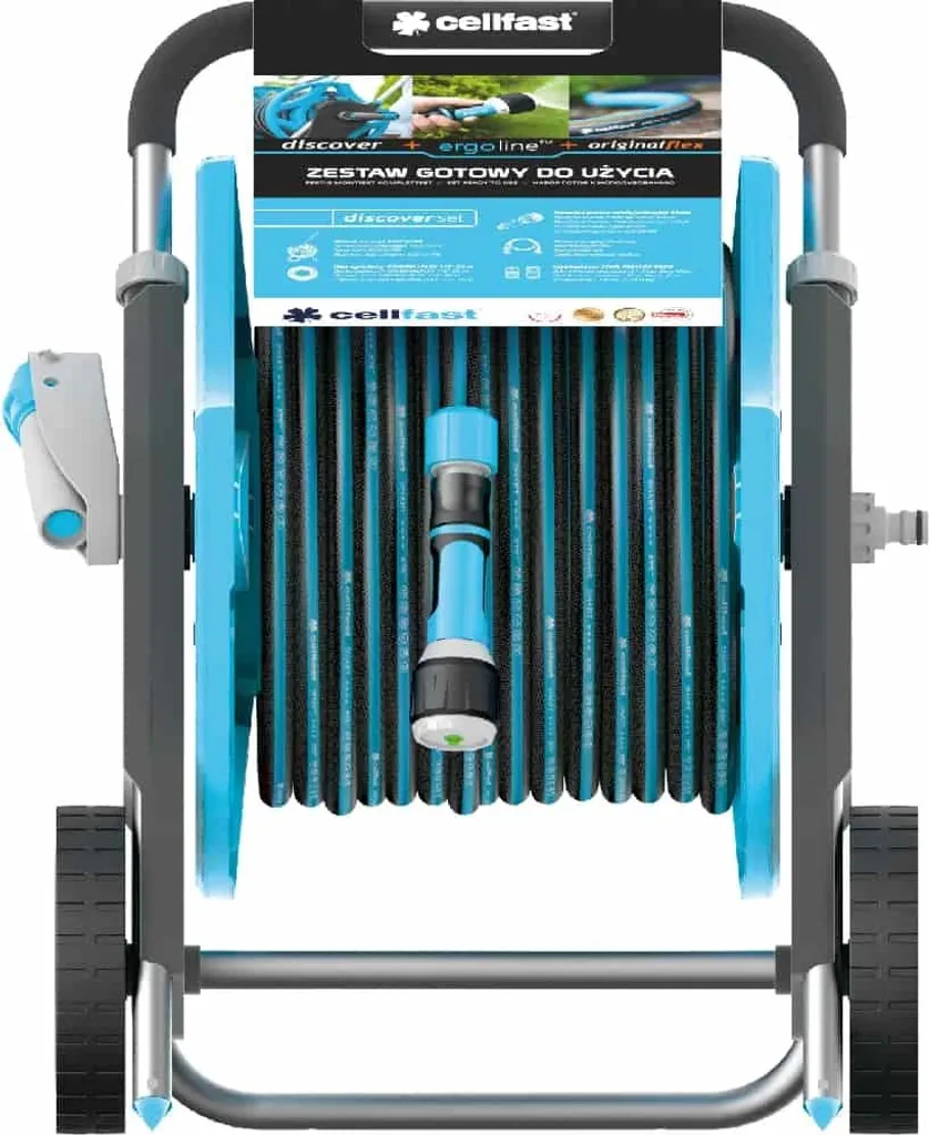 Cellfast Ergo Flow Drum on Wheels Discover 30 - Dévidoir de Jardin Mobile - 3