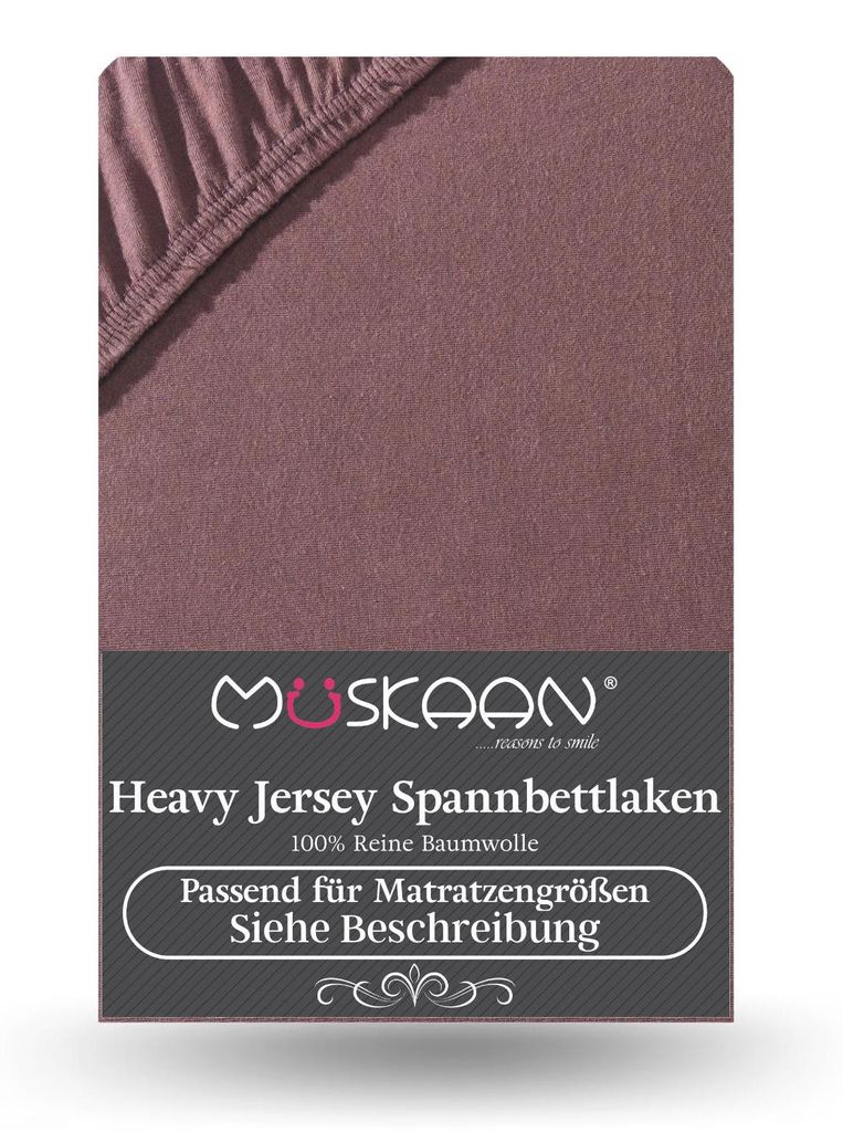 Heavy Jersey Spannbettlaken 180x200 cm - 200x200 cm 100% Produktbild 