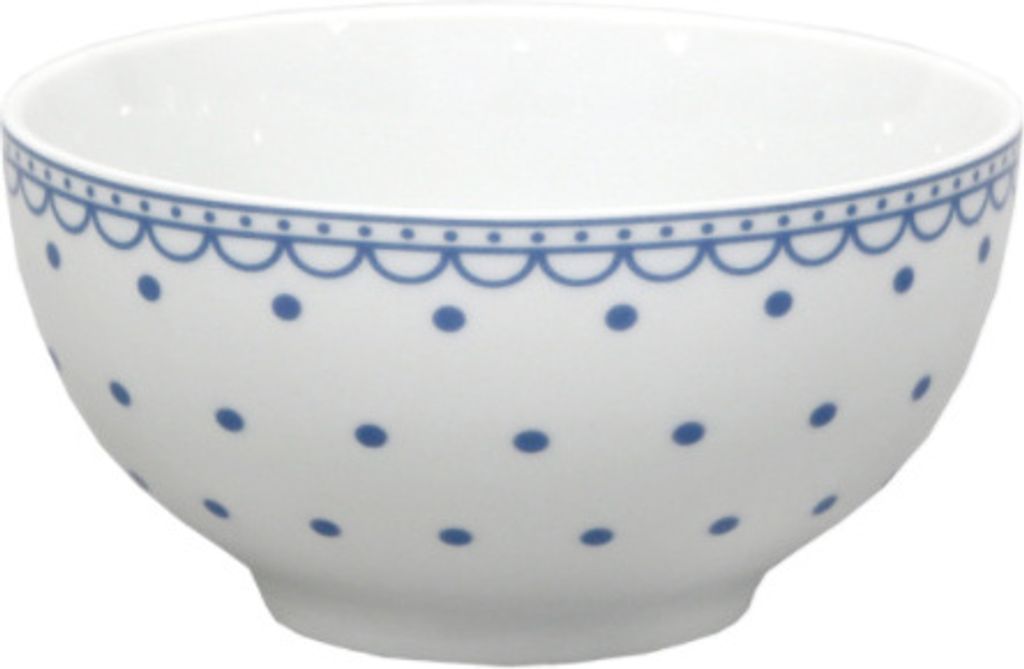 Thun 1794 Müslischale, Vital, blau gepunktet, 0,70 l , Porzellan Thun