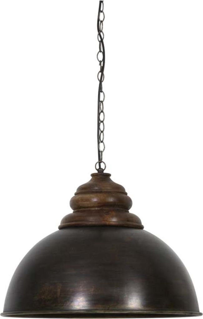 Landelijke hanglamp Leia Ø 52cm zwart Productafbeelding 