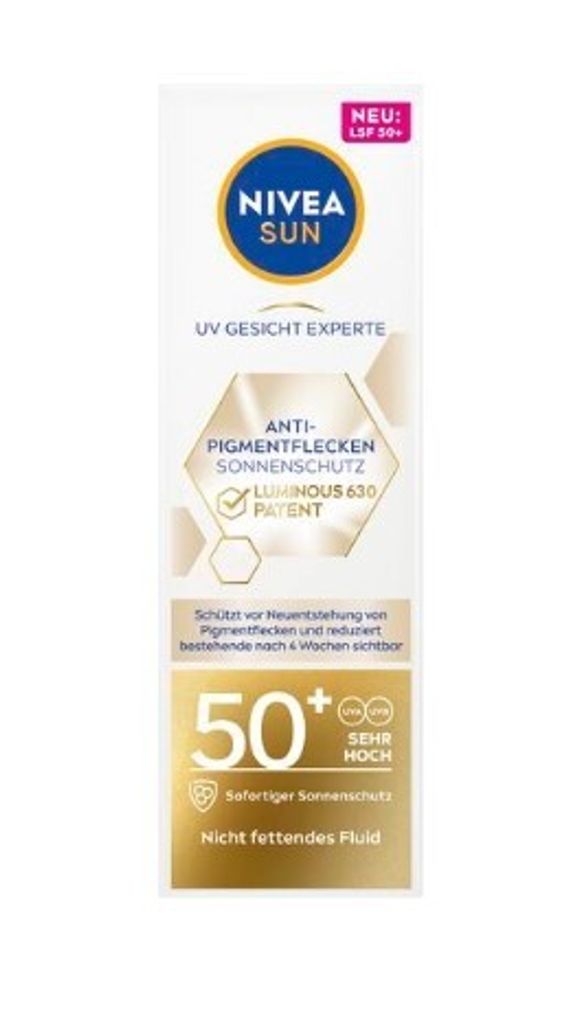 Nivea Sun, Tekutina na opaľovanie tváre proti pigmentačným Obrázok produktu 
