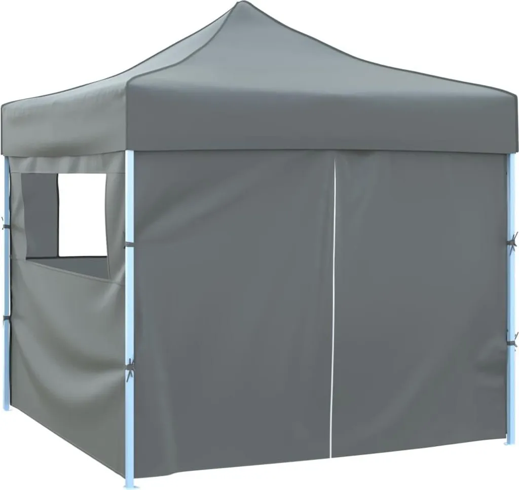 Tenda da Giardino Pop-Up 3x3m vidaXL Antracite | Gazebo con Pareti
