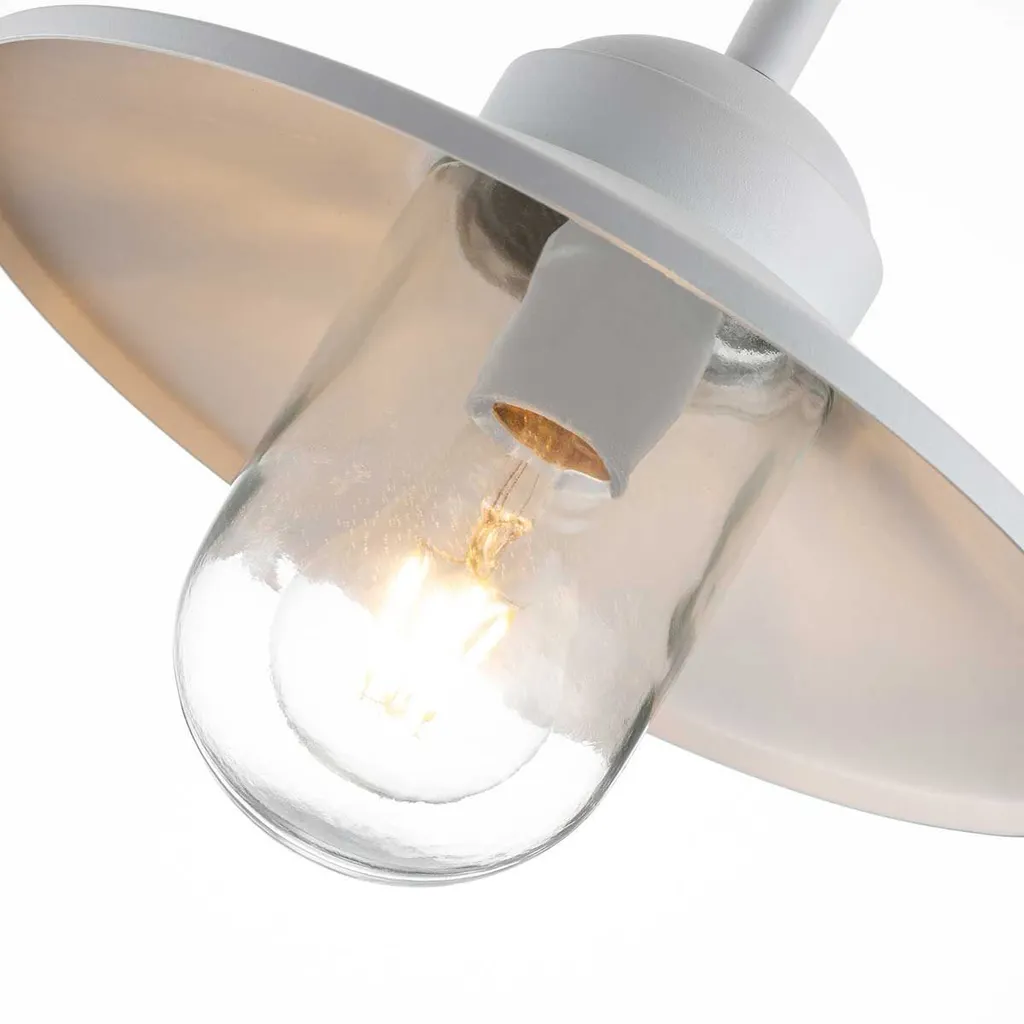 Applique murale extérieure blanche E27 60W Klampenborg Elstead Lighting - 2