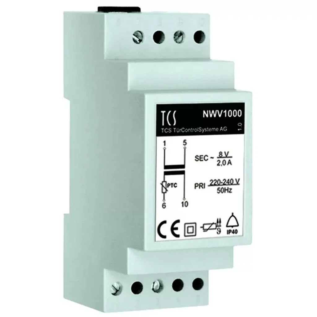 Alimentation Rail DIN TCS NWV1000-0400 pour sonnerie et portier vidéo