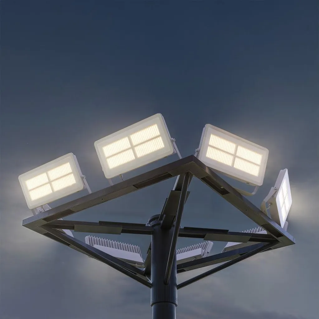 Projecteur extérieur LED puissant 100W à teinte réglable CCT - 4