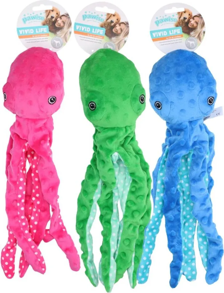 Polpo Peluche Multicolore Pawise M - Gioco per Cani Assortiti