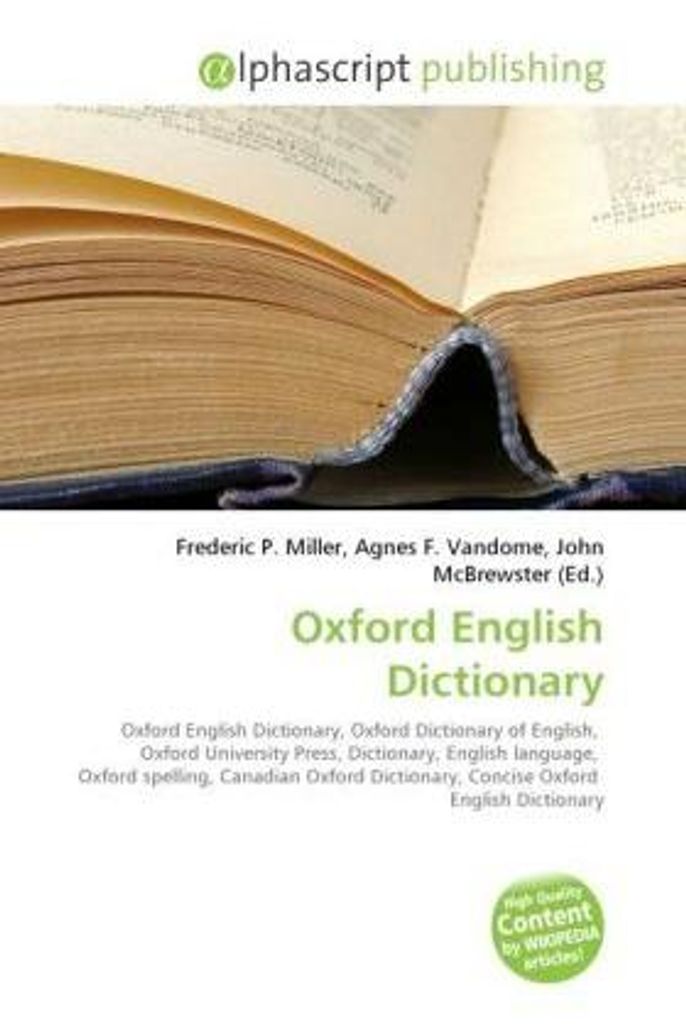 Oxford English Dictionary