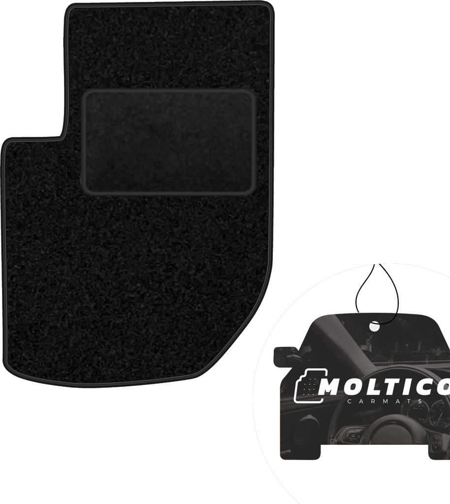 moto-MOLTICO Fahrer Fußmatte Auto Velours Fahrerseite Autoteppiche Schwarz Fahrermatte 1-teilig passend für Range Rover 1994-2002