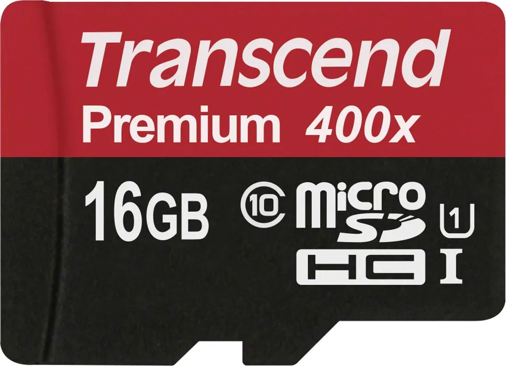 Transcend microSDHC 16GB Classe 10 UHS-I 400X: Memoria Sicura per Dashcam
